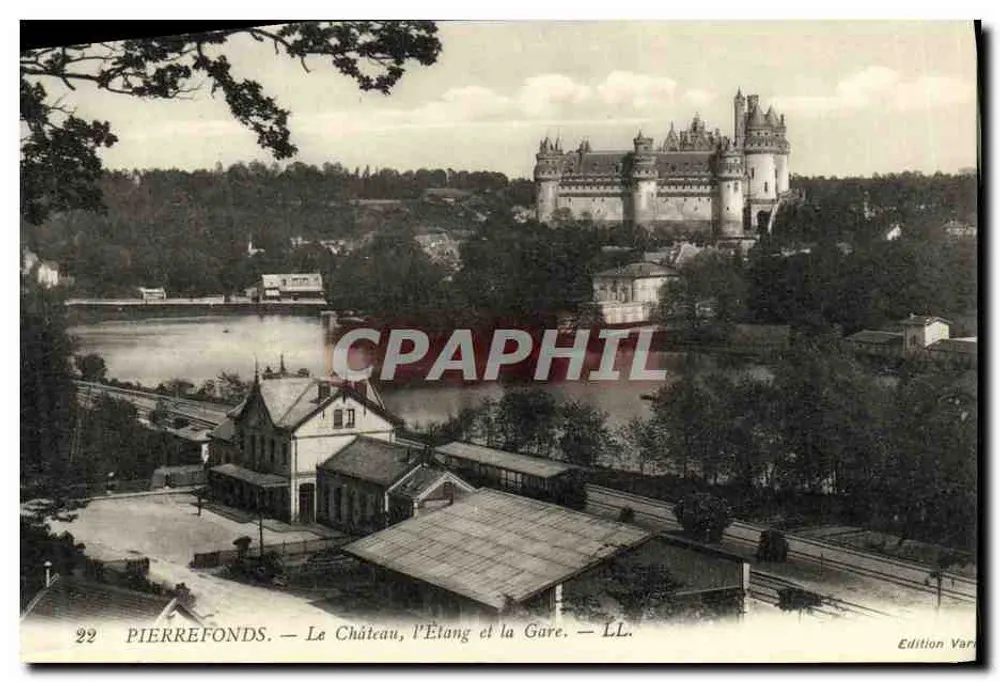 PierreFonds — Schloss, Teich und Bahnhof — Edition Varne - Vorderseite