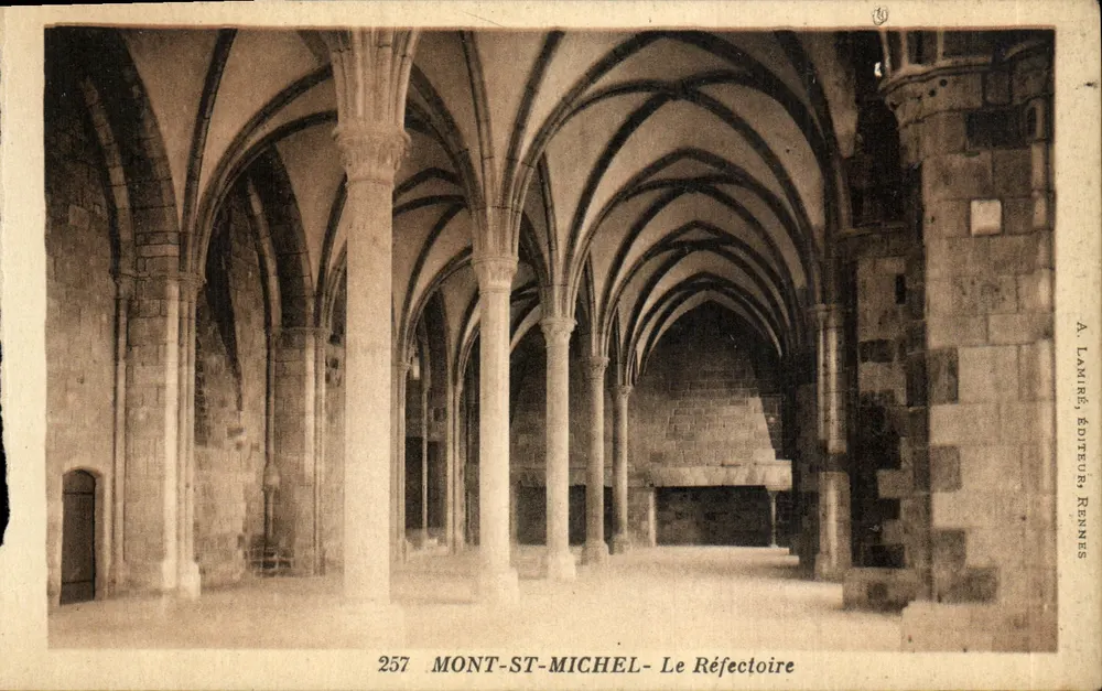 Mont-Saint-Michel — Das Refektorium — A. Lamiré, Verleger Rennes - Vorderseite