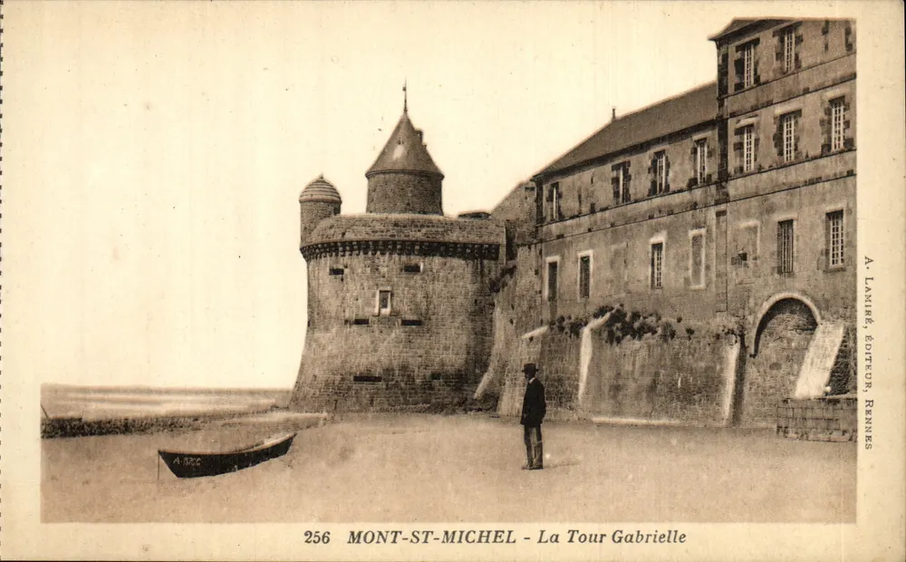 Mont-Saint-Michel — La Tour Gabrielle — A. Lamire, Editor, Rennes - Anverso