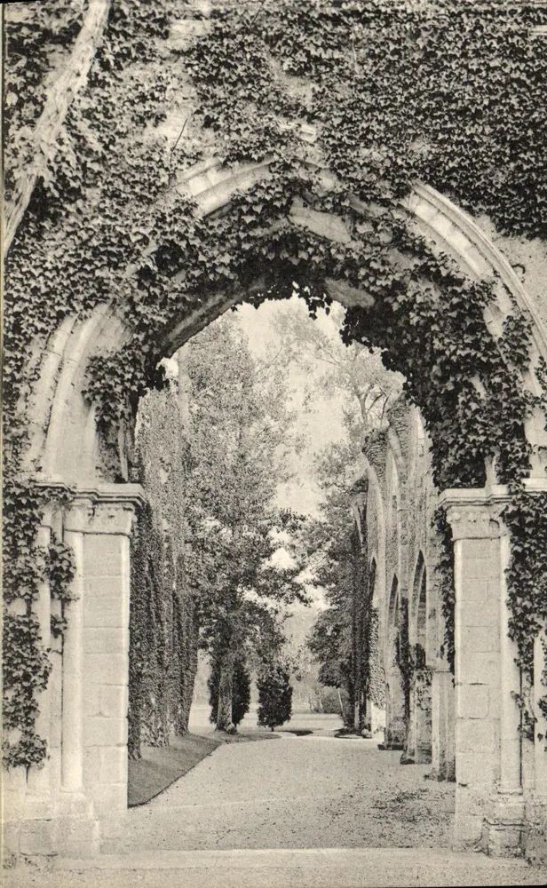 Abtei Vaulx-de-Cernay — Eingang zur Kirche (Ruinen) — Lévy et Neurdein Réunis - 14 - LL - Vorderseite