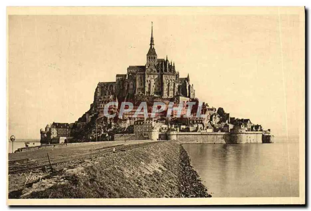 Mont-Saint-Michel — vue du mont à l'arrivée — Les Éditions d'Art YVON, Paris - Frente