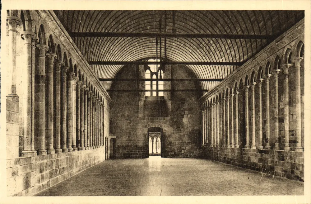 Mont-Saint-Michel — Abtei - Refektorium der Mönche (13. Jahrhundert) — La Douce France, n°15 - Vorderseite