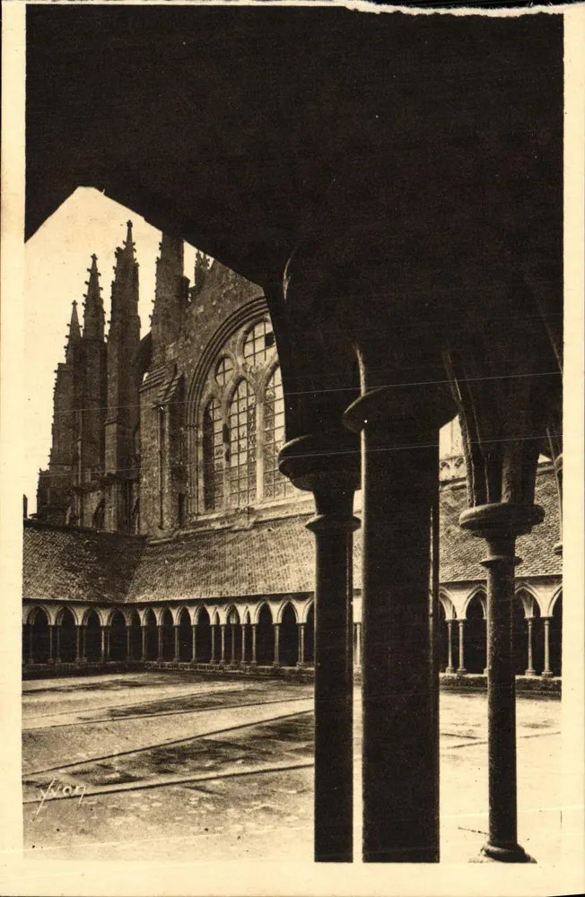 Le Mont-Saint-Michel — Abbaye - Le Cloître — Les Éditions d'Art YVON, Paris - Frente