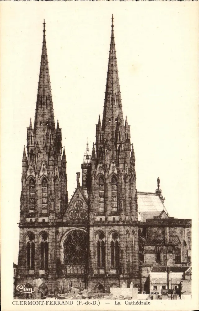 Clermont-Ferrand (P.-dc-D.) — A Catedral — Cumbier Imprimeur - Frente