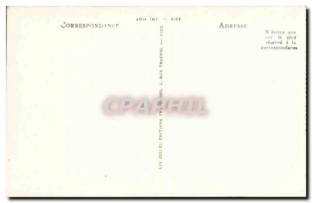 니스 — 메디테라네아 궁전의 테라스 — (C.-M. 달마스, 건축가) — LL, n° 362 - 뒷면
