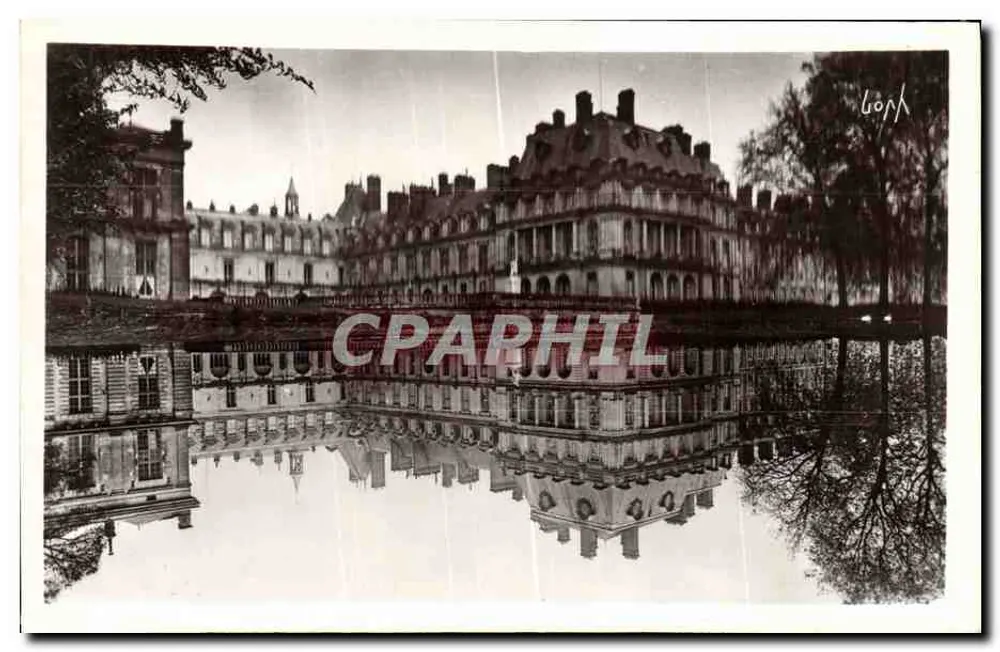 Schloss Fontainebleau — Übersicht — Kunstausgabe YVON, Paris - Vorderseite
