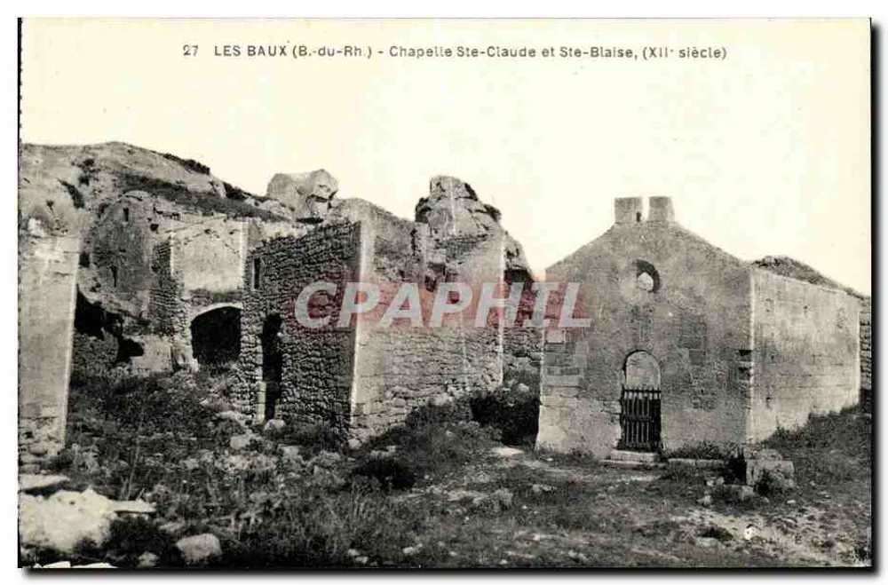 Les Baux (B.-du-Rh.) — Capilla de San Claudio y San Blaise, siglo XII — n°27 - Anverso