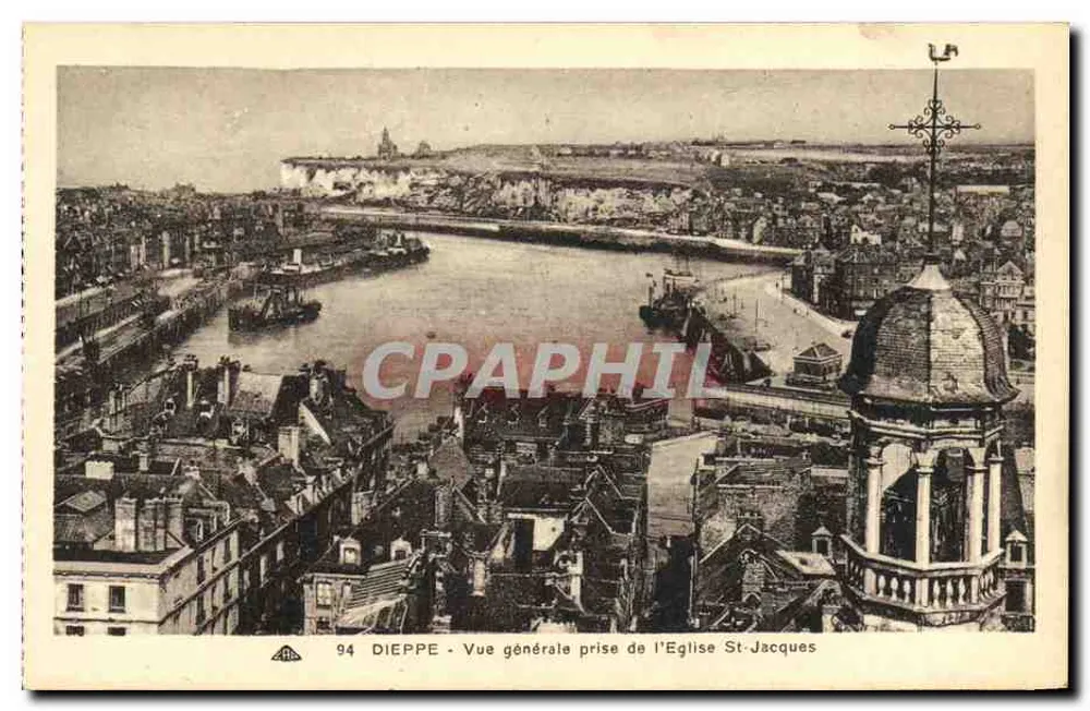 Dieppe — Allgemeine Ansicht vom Kirchhof St-Jacques — Nr. 94 — Verlag nicht sichtbar - Vorderseite