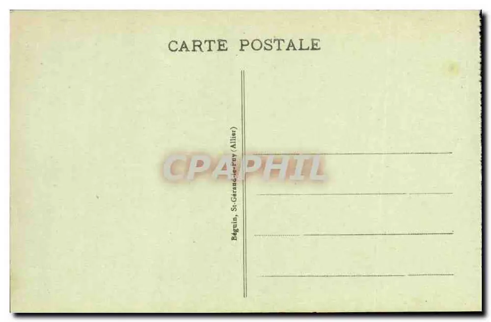 Vichy - Spielraum des Casinos — Verlag Bégruin, St-Gerand-le-Fey (Allier), Seriennummer 331 - Rückseite