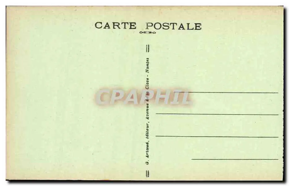 Sainte-Anne-de-Portzic — A Praia — G. Artaud, Nantes - Verso
