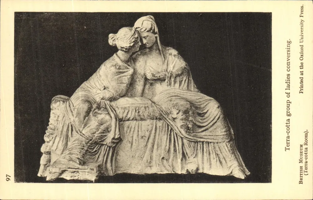 Gruppe aus Tonfiguren von Damen im Gespräch — British Museum (Tonraum) — British University Press - Vorderseite