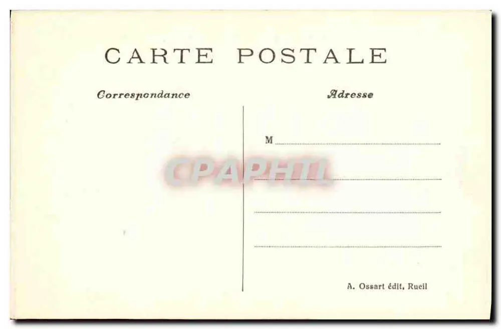 Escritório de Campo de Napoleão I — n°42 — A. Ossart, Rueil - Verso