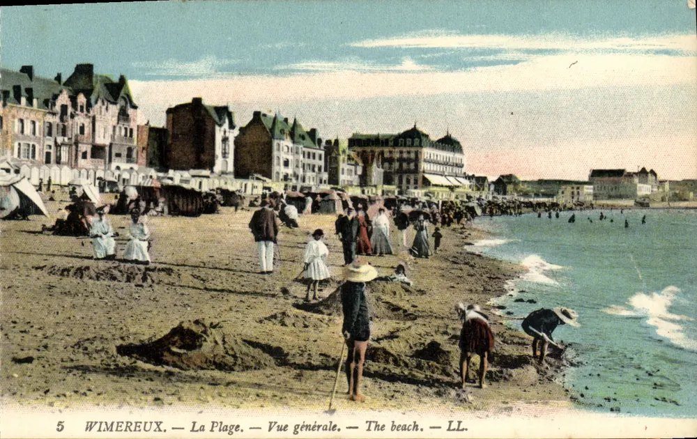 Wimereux — A Praia — Vista geral — LL. — N°5 - Frente