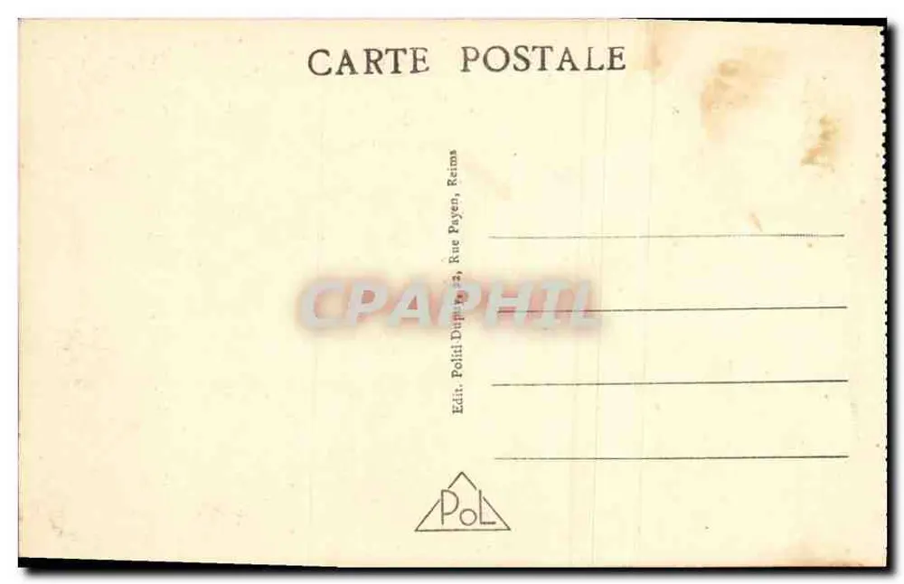 Reims - Boulevard de la Paix - Zivilfoyer — n°239 - Rückseite