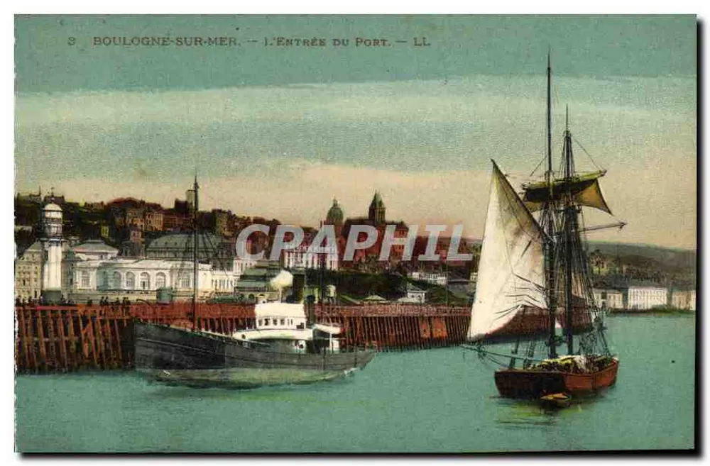 Boulogne-sur-Mer — Der Hafen-Eingang — LL - Vorderseite