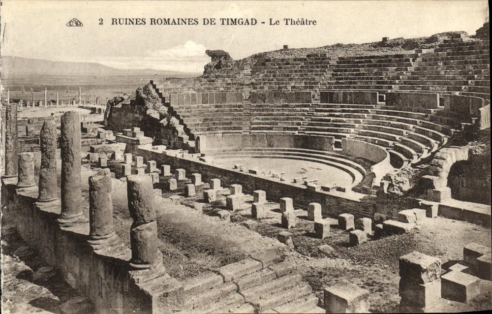 Römische Ruinen von Timgad - Das Theater - Vorderseite