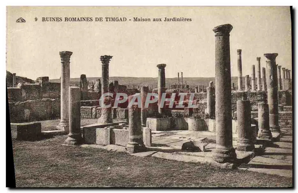 Römische Ruinen von Timgad - Haus der Gärtnerei — n°9 - Vorderseite