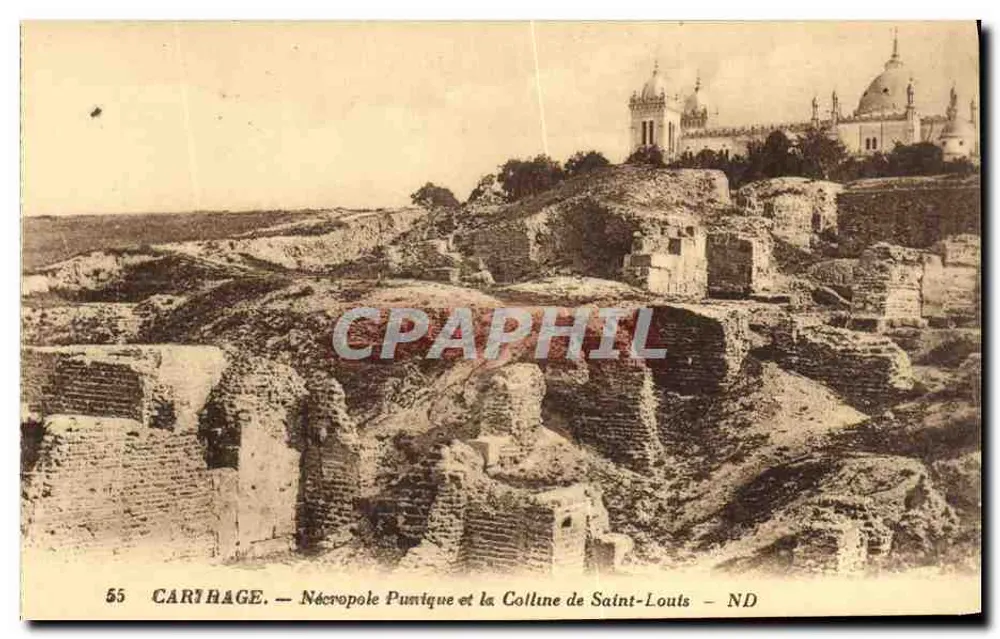 Carthage — Punische Nekropole und Berg Saint-Louis — Imp. Lévy, Paris - Vorderseite