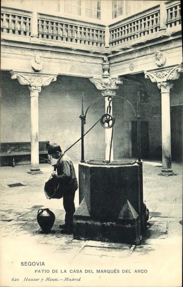 Patio der Casa del Marqués del Arco — Segovia — Verlag Hauser y Mené — Nr. 620 - Vorderseite