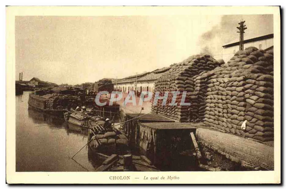 Cholon — O cais de Mytho — Edição Fotográfica NADAL Saigon - Frente