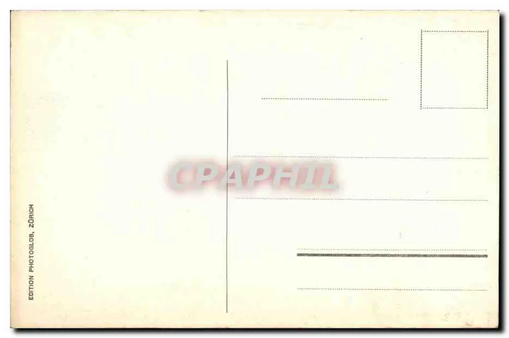 Aussicht von der Station Eismeer — Jungfraubahn — Verlag Edition Photosglob, Zürich, Nr. 7152 - Rückseite