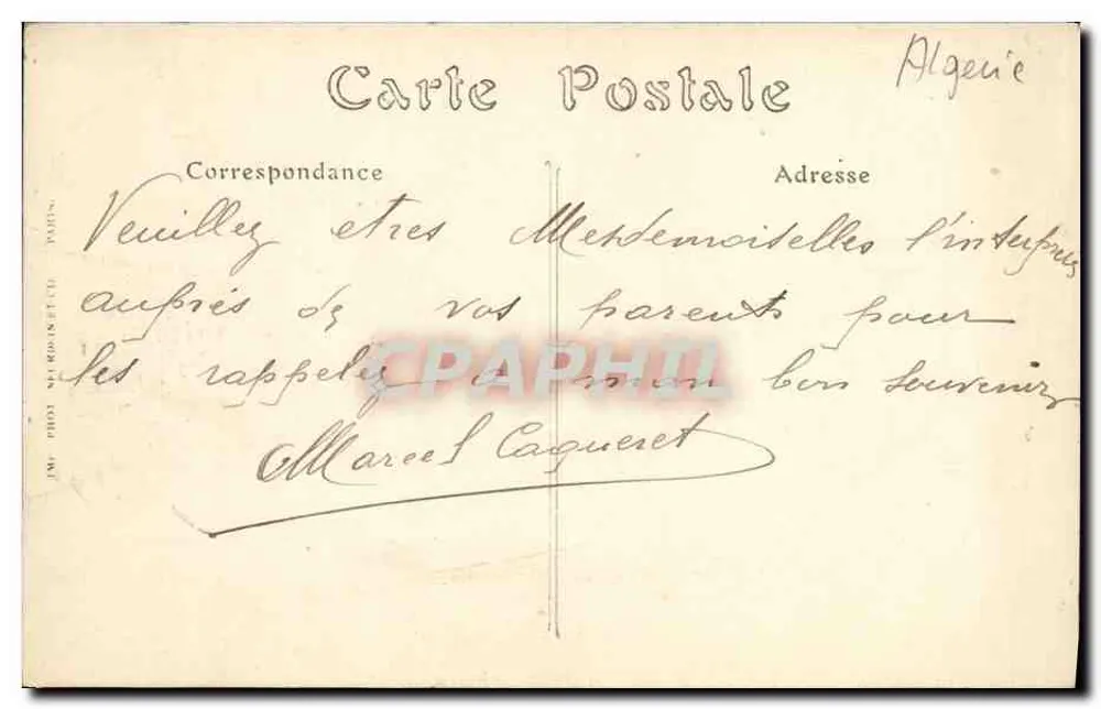 Bougie — Place de la Poissonnerie und Rue Trézel — ND. Phot. - Rückseite