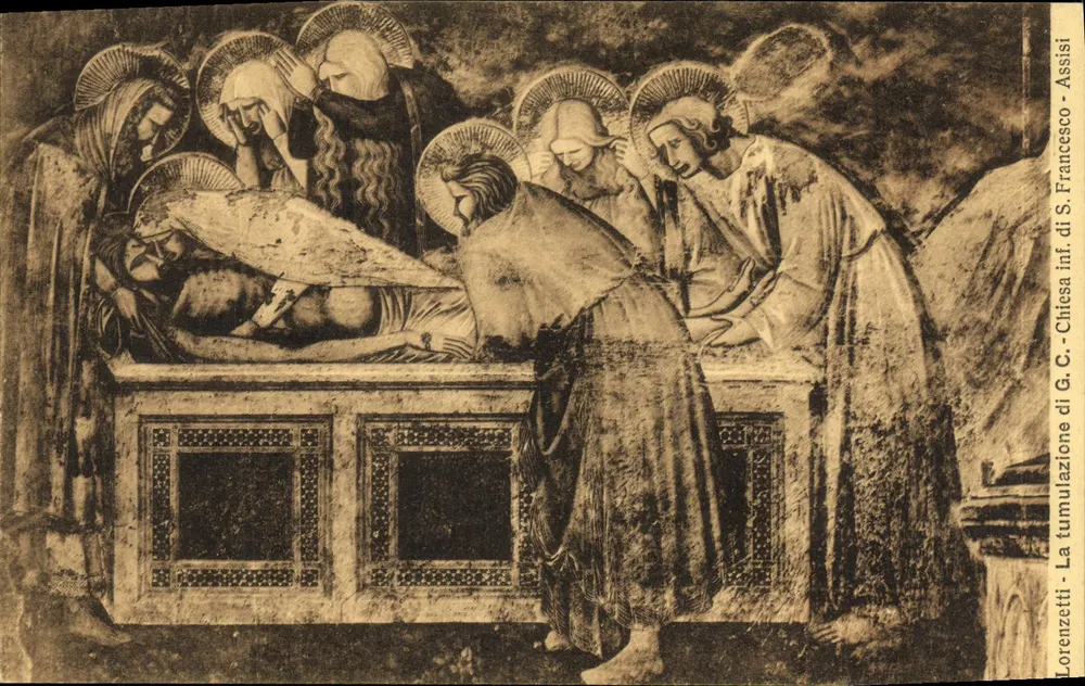 Die Tumult von Sankt Franziskus - Assisi — Fresko der Kirche Sankt Franziskus — Verlag Lorenzetti - Vorderseite