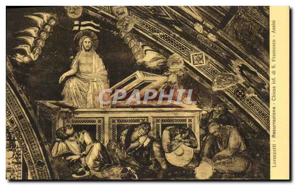 Ressurreição de Jesus - fresco da capela de São Francisco - Assis - Frente