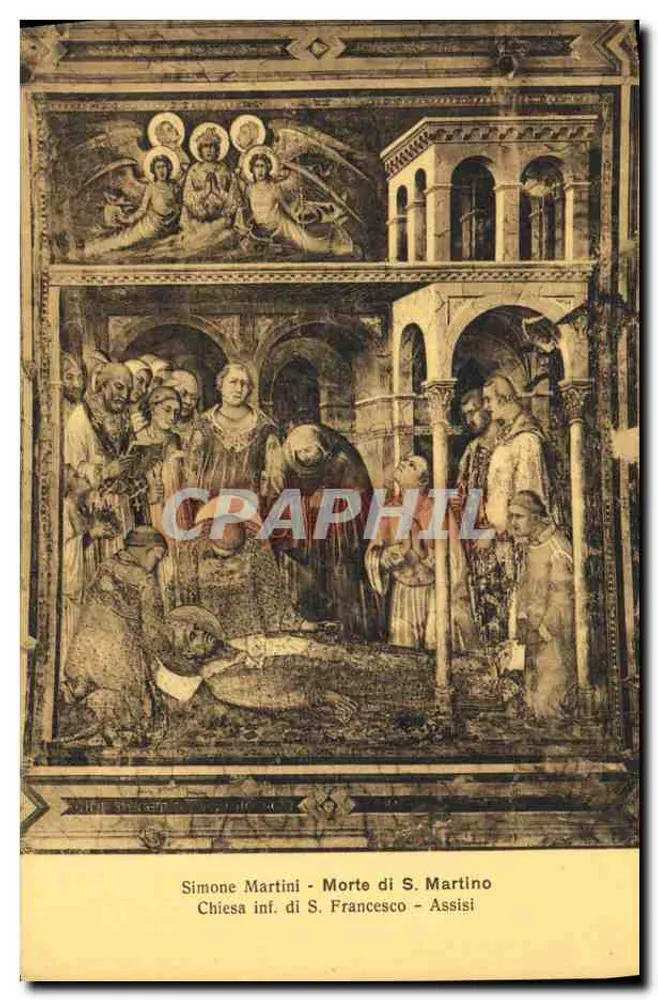 Morte di San Martino — Simone Martini — Chiesa inferiore di San Francesco — Assisi - Recto
