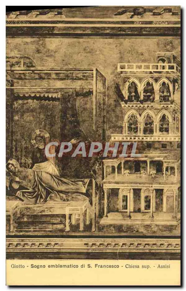 Giotto - Emblematischer Traum des hl. Franziskus - Oberkapelle - Assisi - Vorderseite