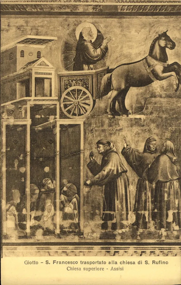 Giotto - S. Francesco trasportato alla chiesa di S. Rufino - Chiesa superiore - Assisi - Vorderseite