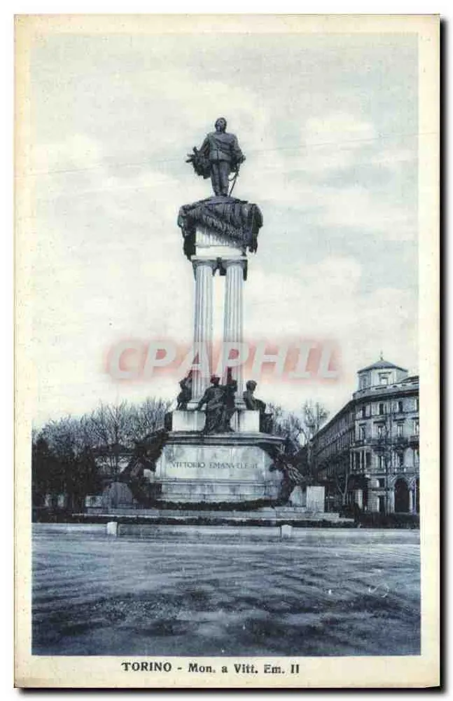 Turim - Monumento a Vittorio Emanuele II — editor Promure, n° 3-9038 A.D.T. - Frente