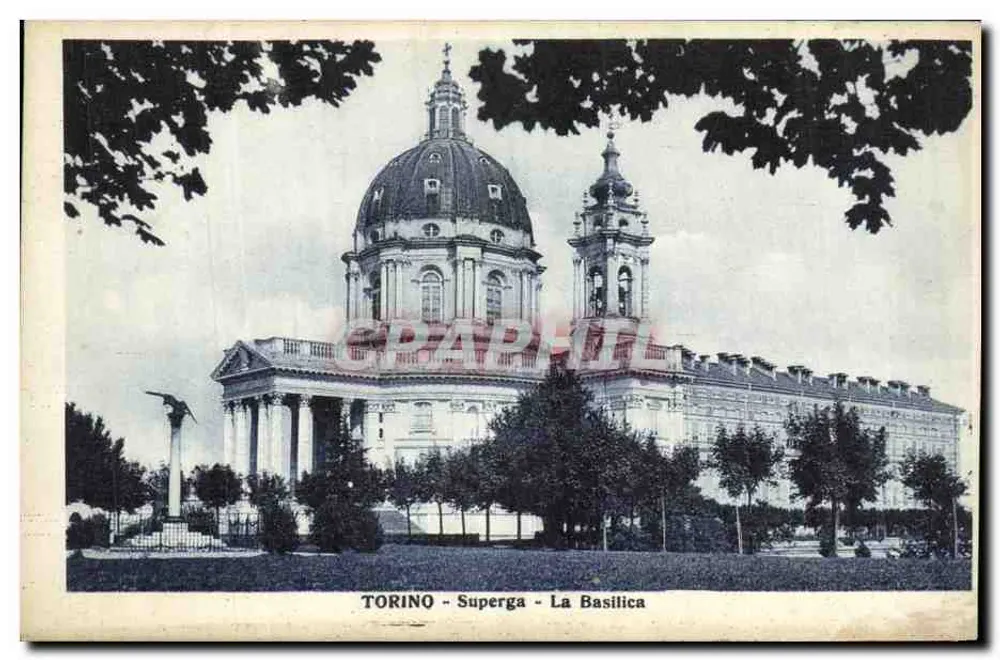 Turim - Superga - A Basílica — editor Bromure, n° 9025 - Frente