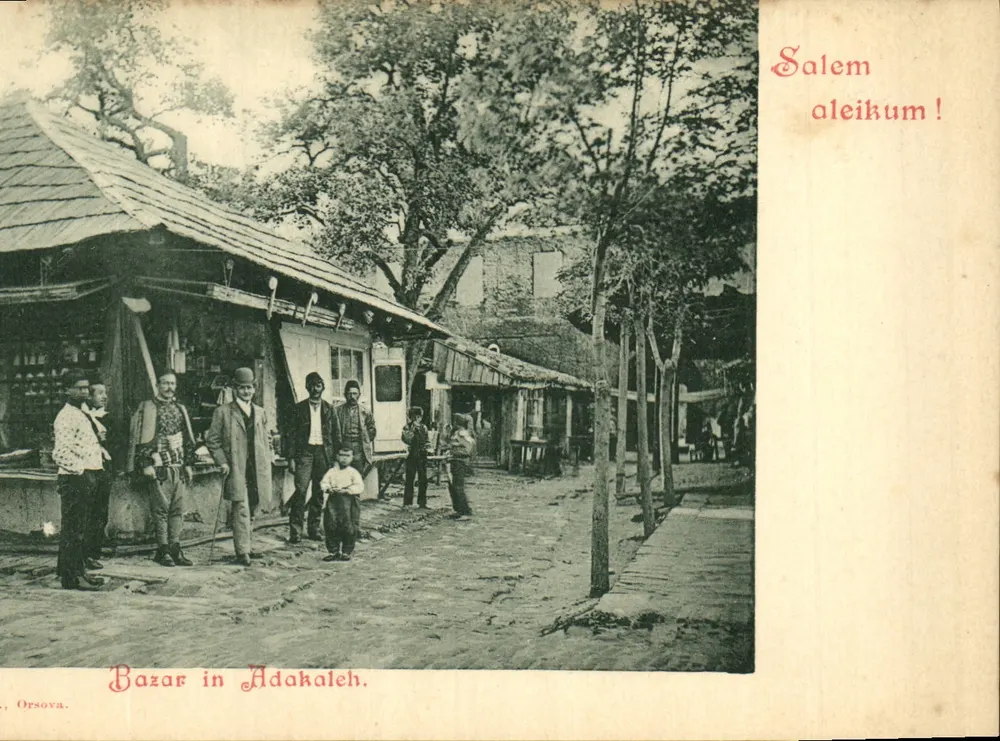 Bazar em Adakaleh — Orsova — editor Orsova, número de série não visível - Frente