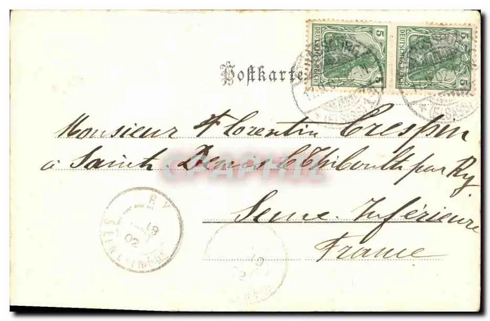 Strasbourg i. Els. — Altes Haus am Münsterplatz — Gohman & Dahne Trhnr. n° 38641 - Verso