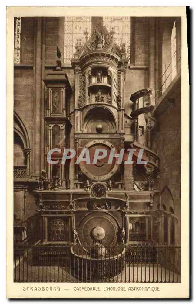 Straßburg — Kathedrale, das astronomische Uhrenwerk — Braun und Cie, Dornach - Vorderseite