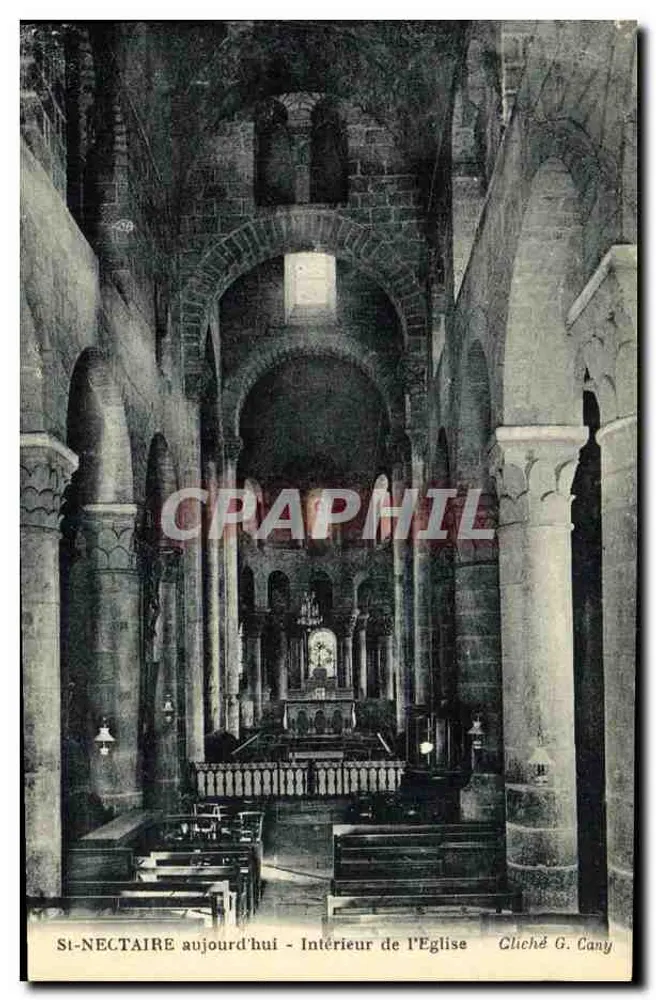 Saint-Nectaire - Innenansicht der Kirche - Foto von G. Cany - Vorderseite