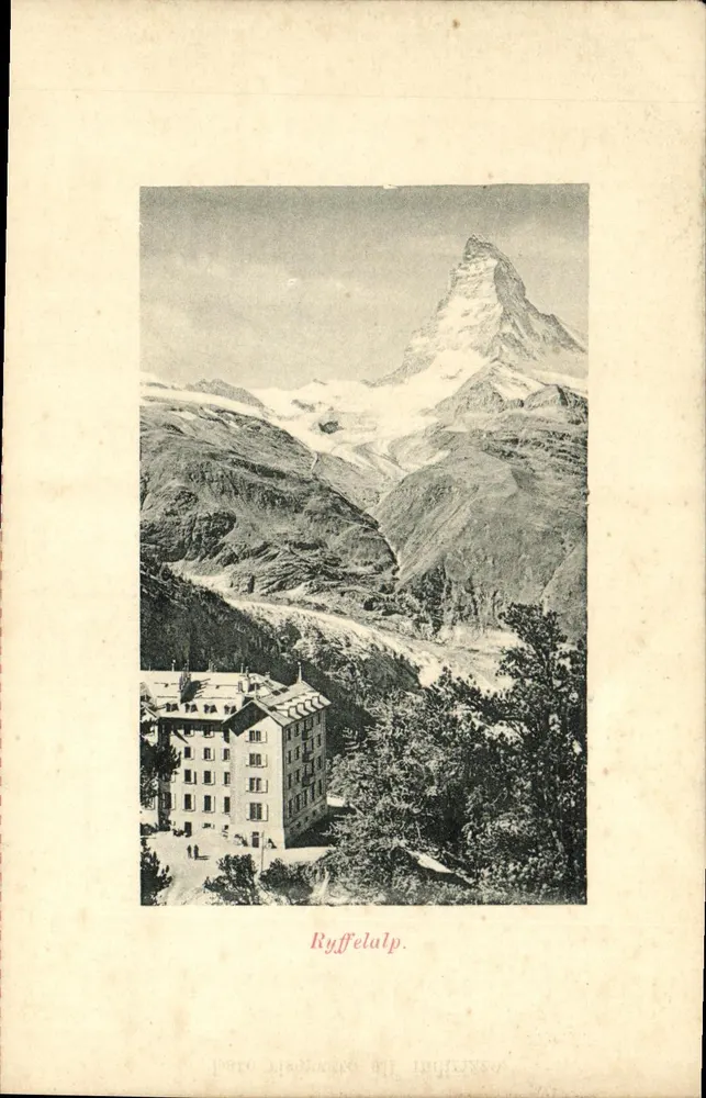Ryffelalp — Vista do Matterhorn — Foto Mazzarino & Cie, Innsbruck - Frente