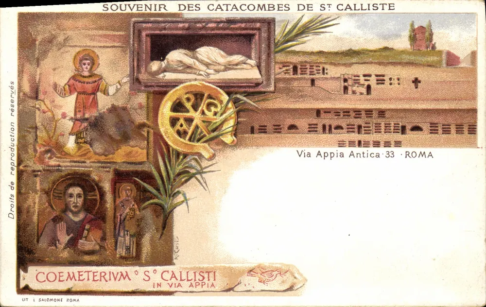 Katakomben von Saint Calliste — Via Appia Antica 33 · ROMA — Verlag Salomone - Vorderseite