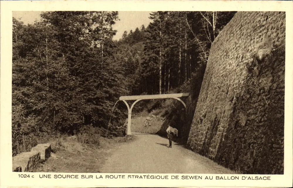 Ein Quellbach an der strategischen Straße von Sewen zum Ballon d'Alsace — Verlag BRAUN & Cie, Dornach, n° 1024 c - Vorderseite