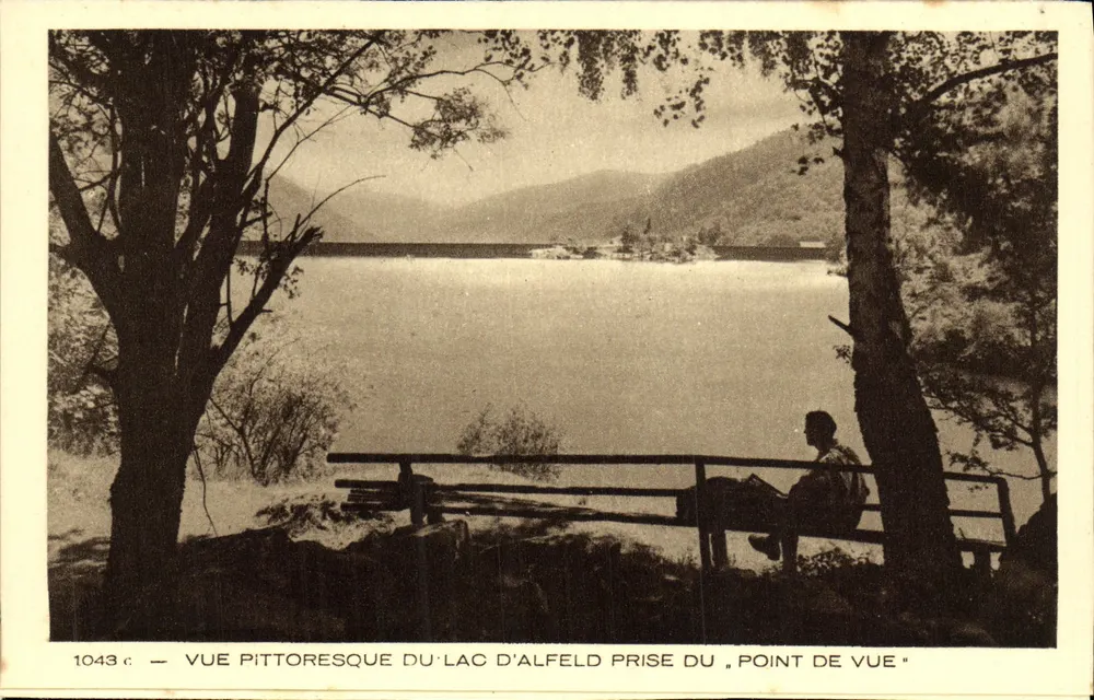 See Alfeld — Landschaftsaufnahme vom "Point de Vue" — Sammlung Braun & Cie, Dornach - Vorderseite