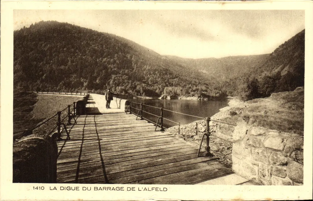 A dique do barragem de Alfeld — 1410 — Coleção L'Alsace - Frente