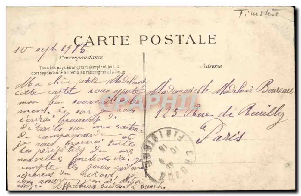 Morgat — Les Pins — A Bretanha — Editor E.D. — N° 1770 - Verso