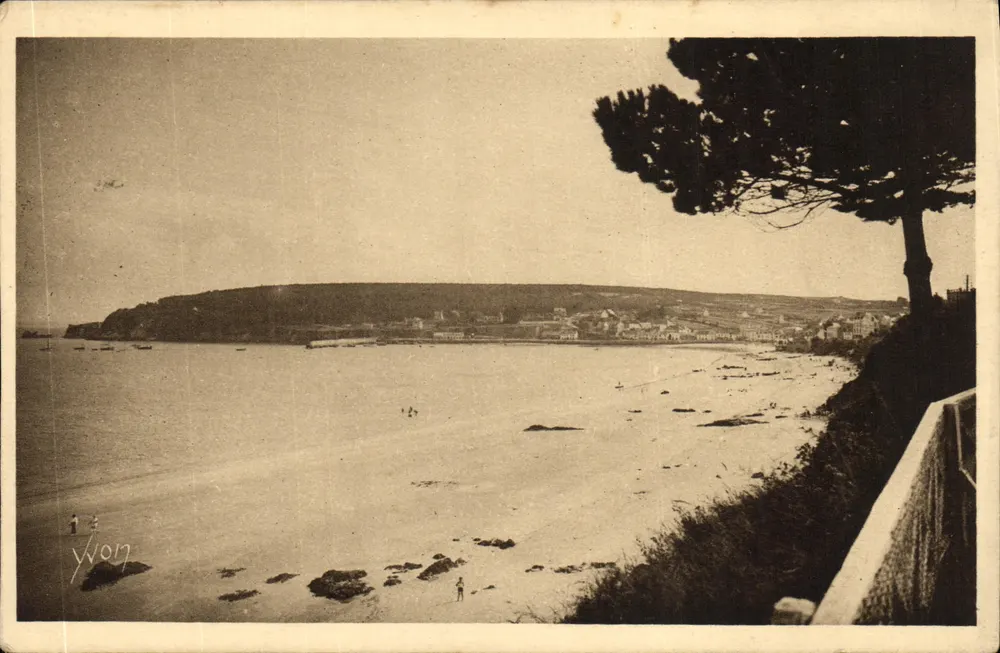 Der Strand - Morgat (Finistère) — Granitküste, Bretagne — Éditions d'Art YVON - Vorderseite