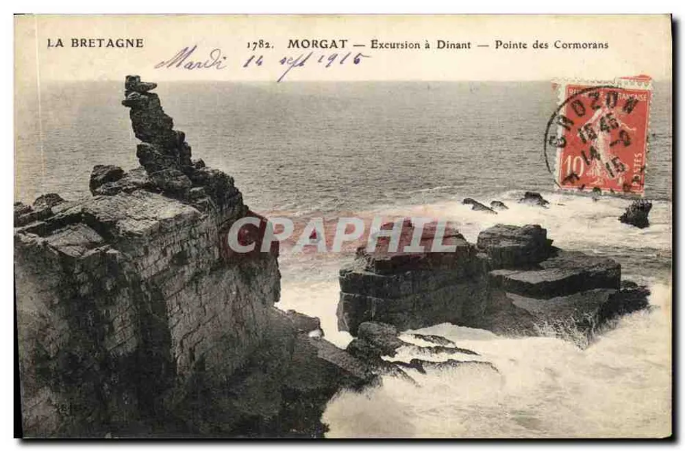 Morgat — Excursão a Dinant — Ponta dos Cormorãos — A Bretanha - Frente
