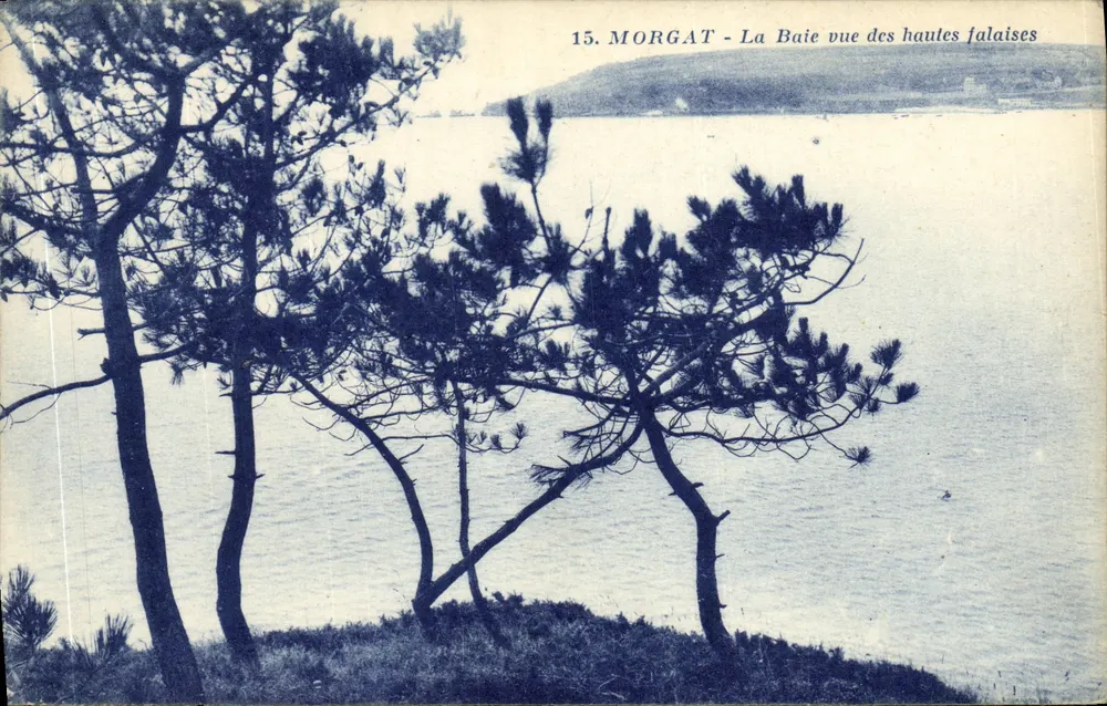 Morgat - La Baie vue des hautes falaises — J. Nozaïs, Verlag, n°15 - Vorderseite