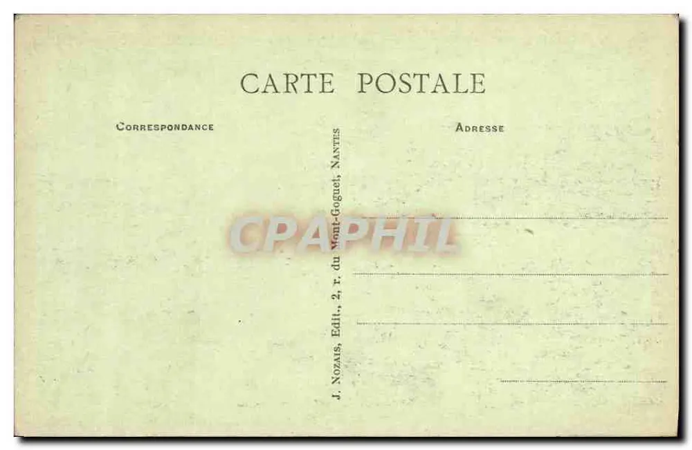 Morgat - La Baie vue des hautes falaises — J. Nozaïs, Verlag, n°15 - Rückseite