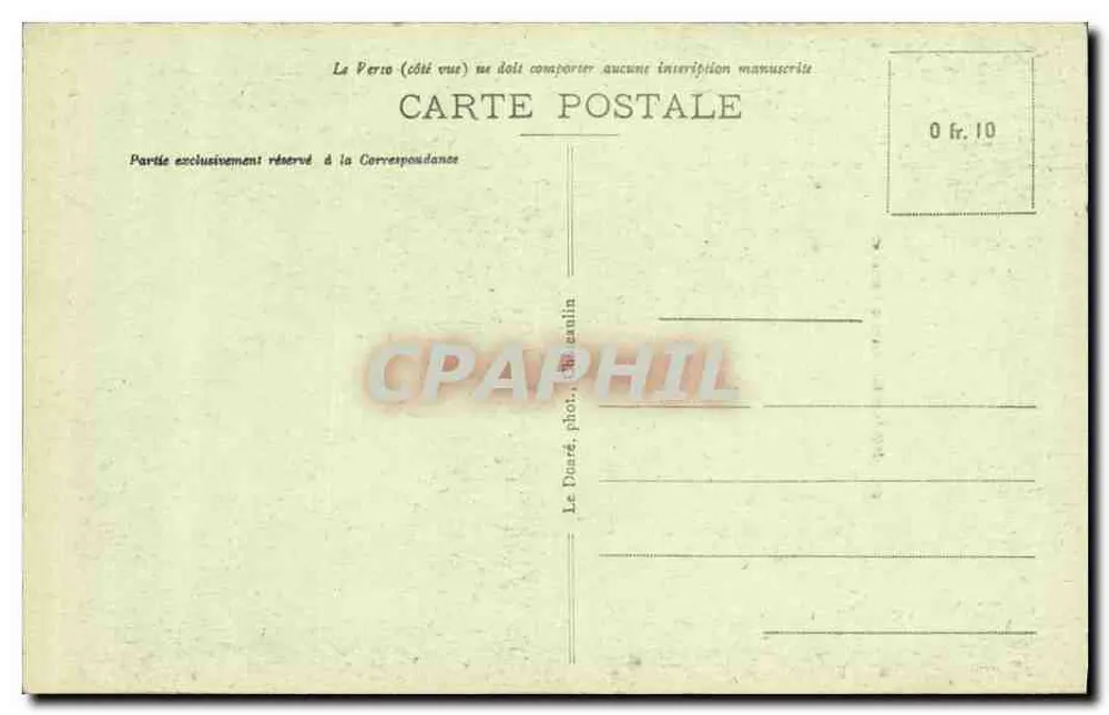 Morgat - Gruta Rulianec — vista da gruta com paisagem costeira — editor Le Dioré, n° 122 - Verso