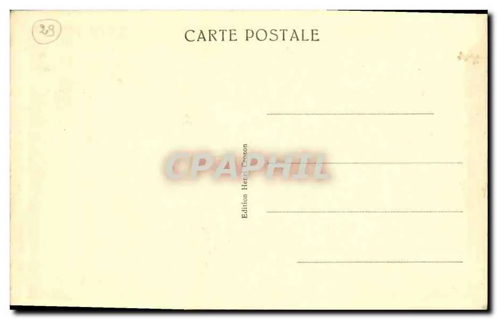 Gador aus der Grotte des Vögel gesehen — Morgat — Edition Héret Grozon, n°15 - Rückseite