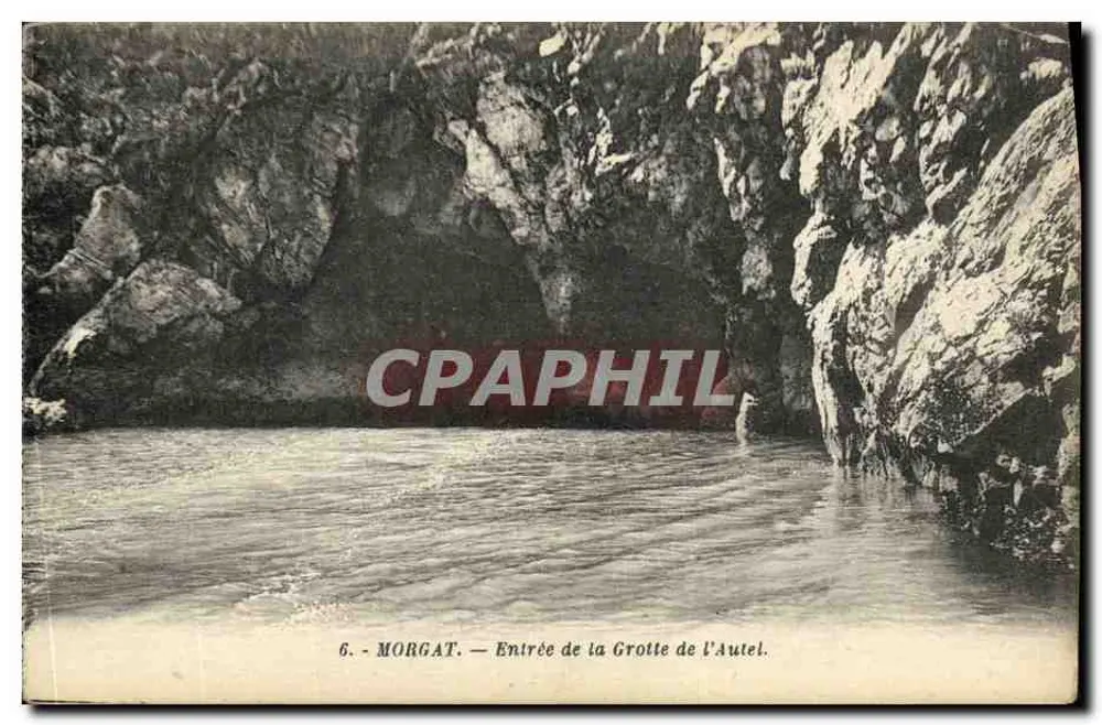 Morgat — Entrada da Gruta do Altar — G. Arnaud, editor, Nanciès - Frente
